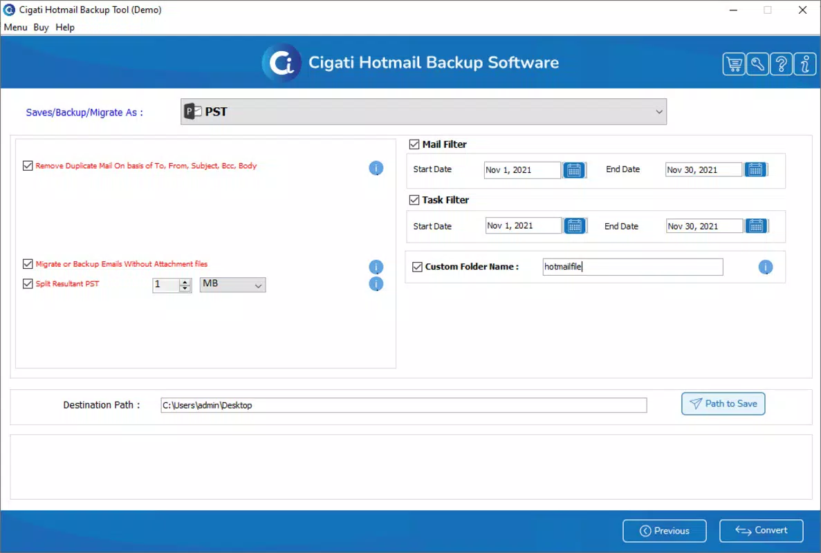 Hotmail Backup Software