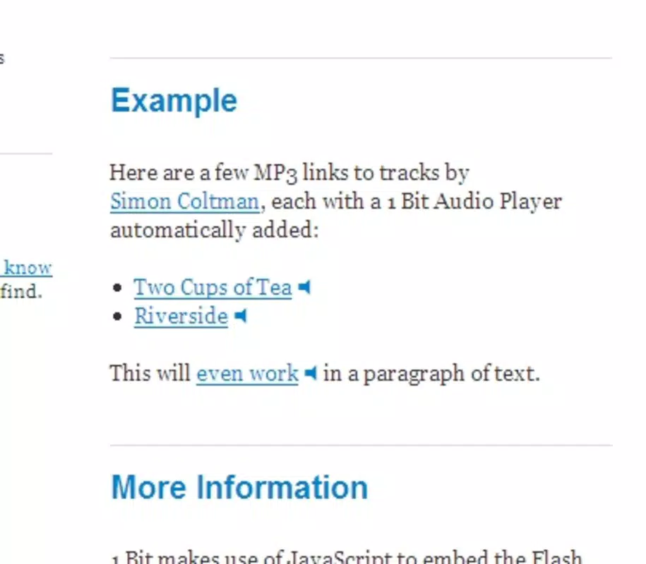 1 Bit Audio Player