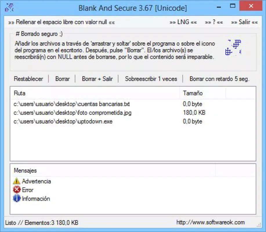 Blank and Secure