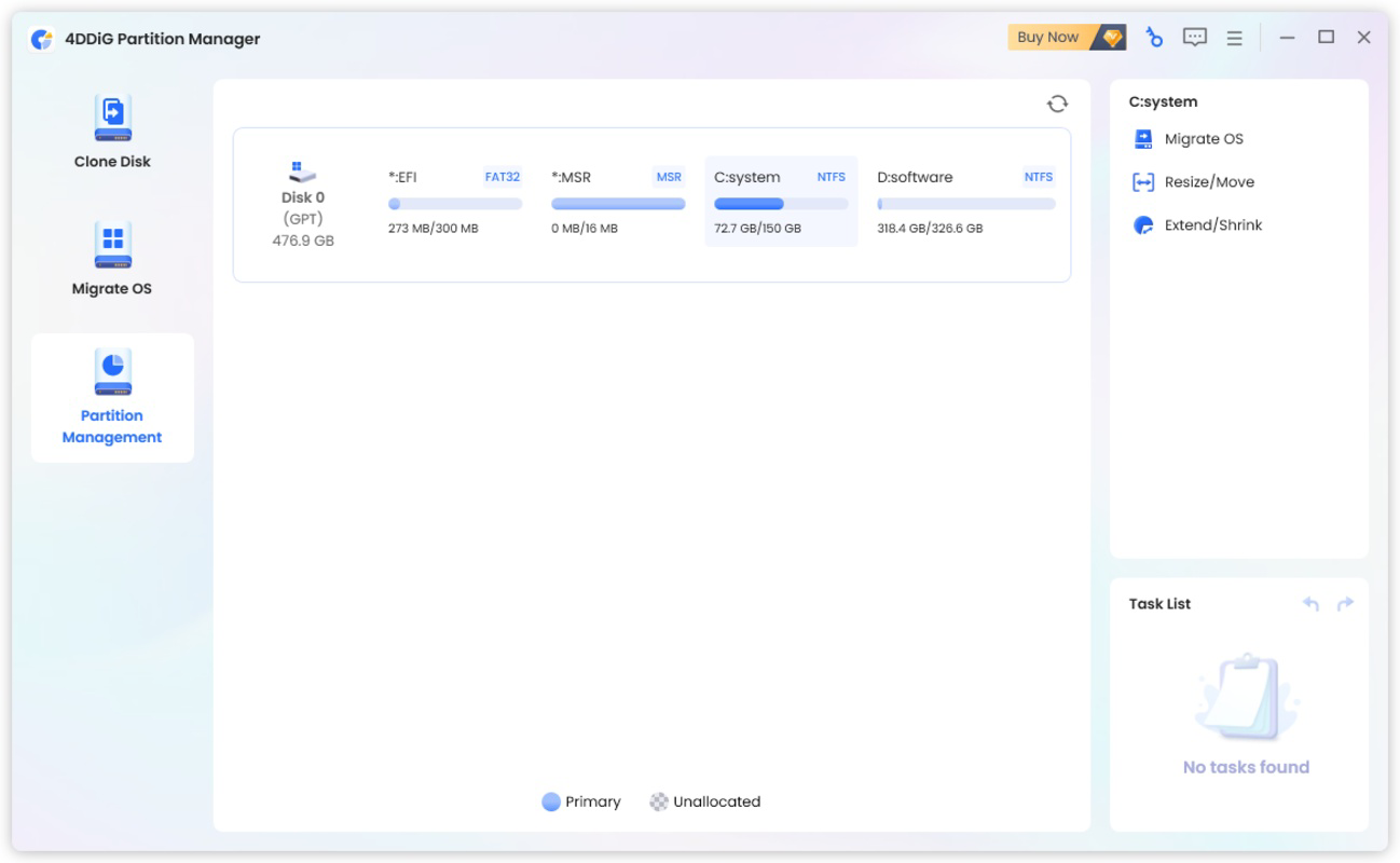 4DDiG Partition Manager