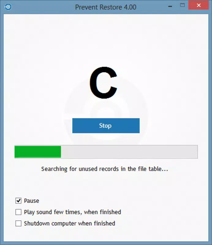 Prevent Restore