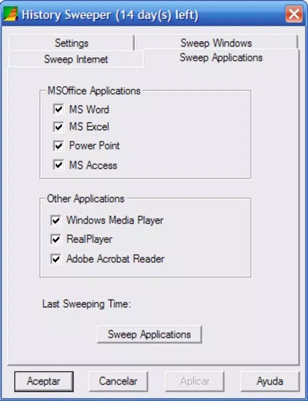 History Sweeper