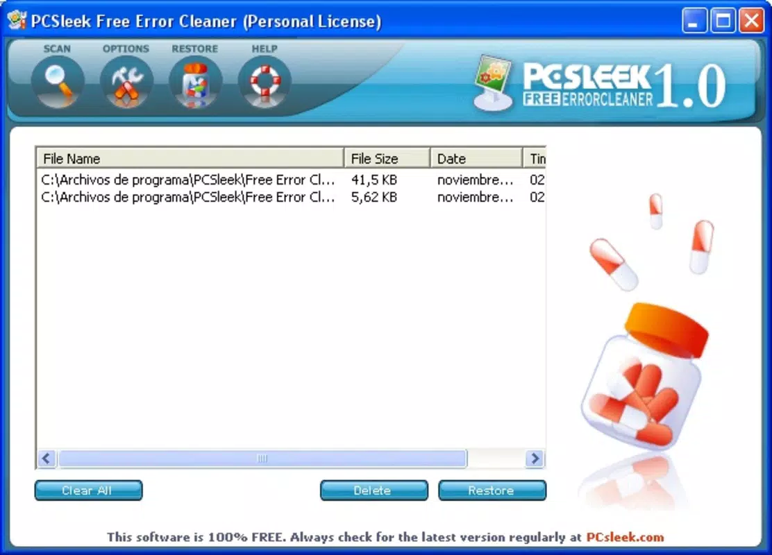 Free Error Cleaner