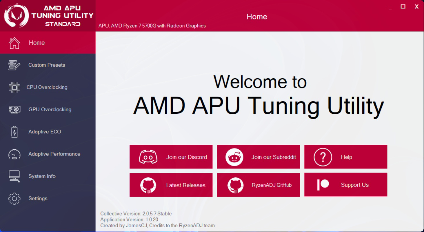 AMD APU Tuning Utility