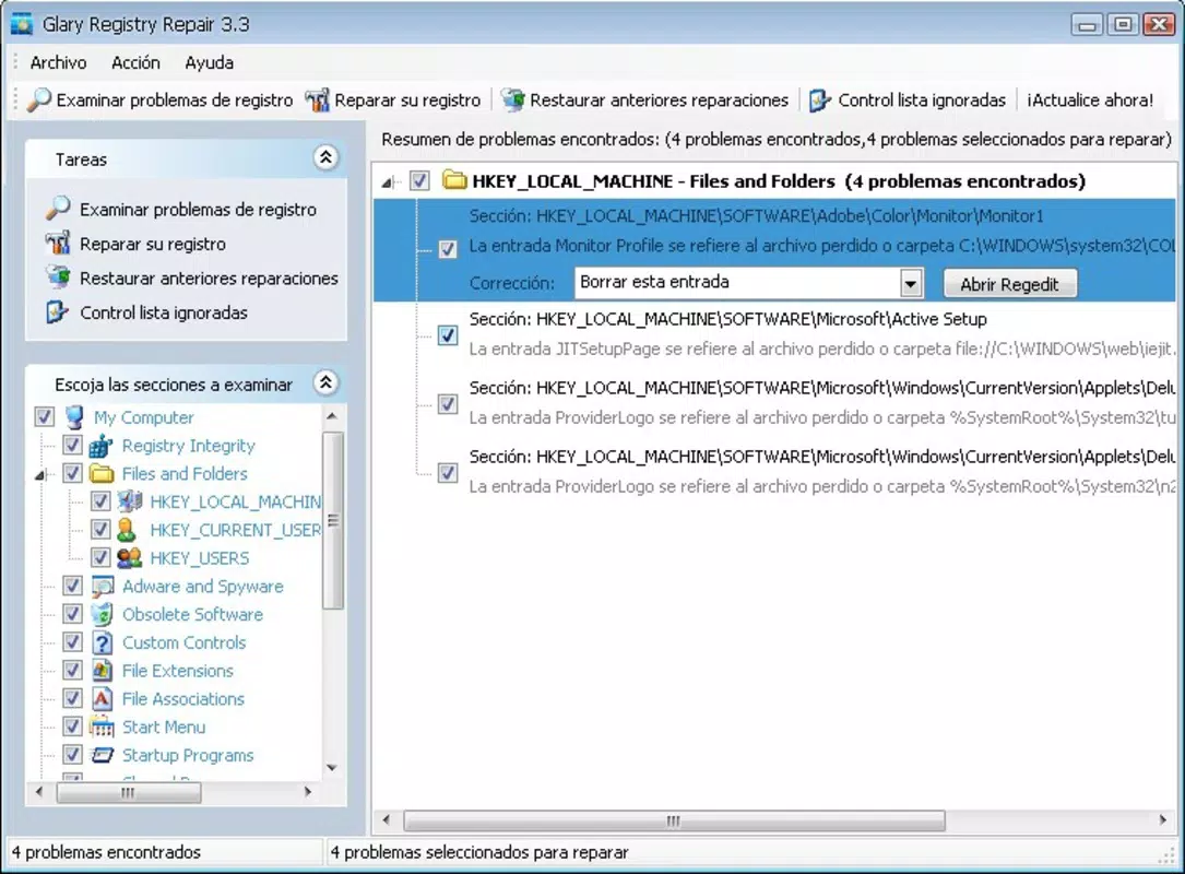 Glarysoft Registry Repair