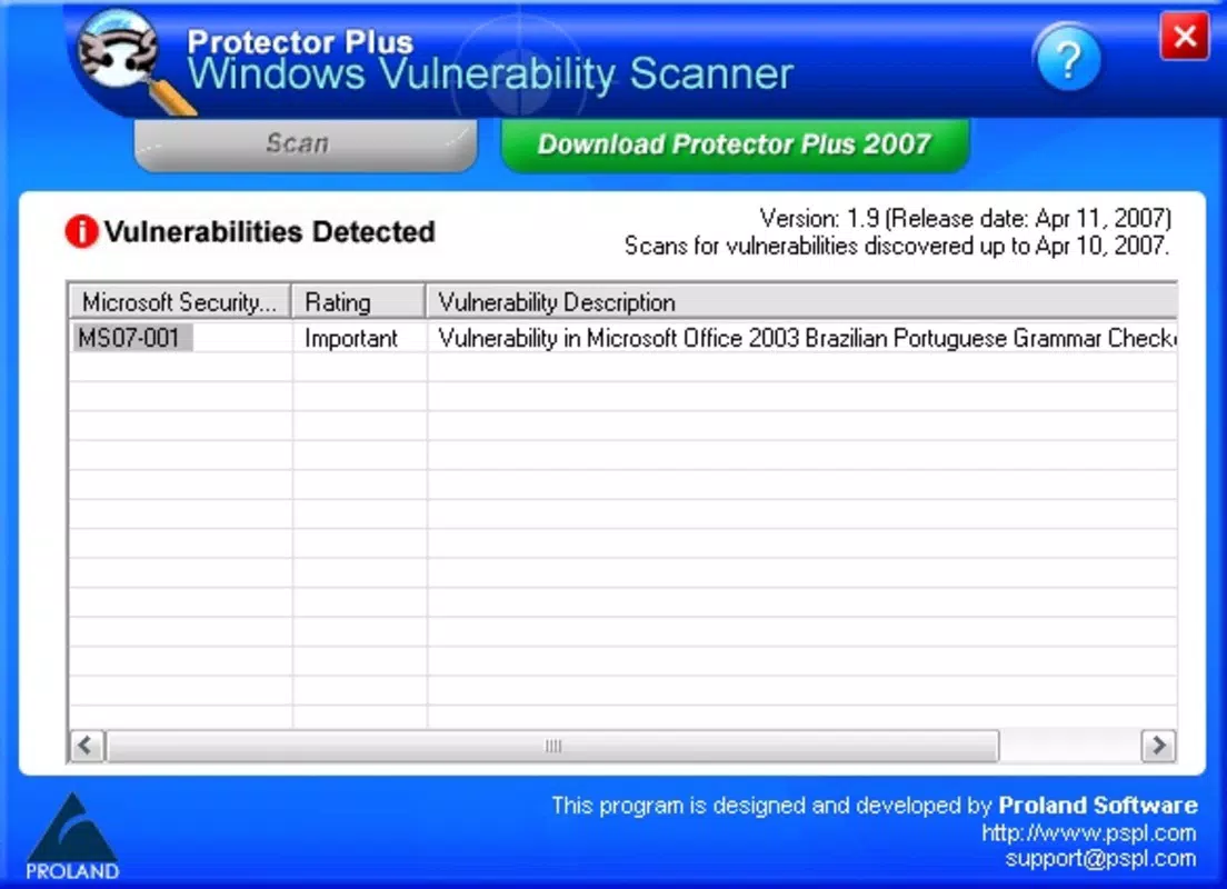 Windows Vulnerability Scanner