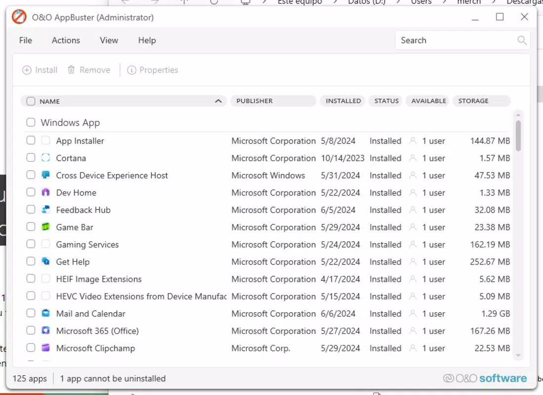 O&O AppBuster