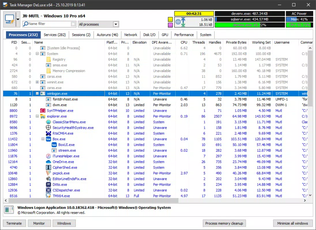 MiTeC Task Manager Deluxe