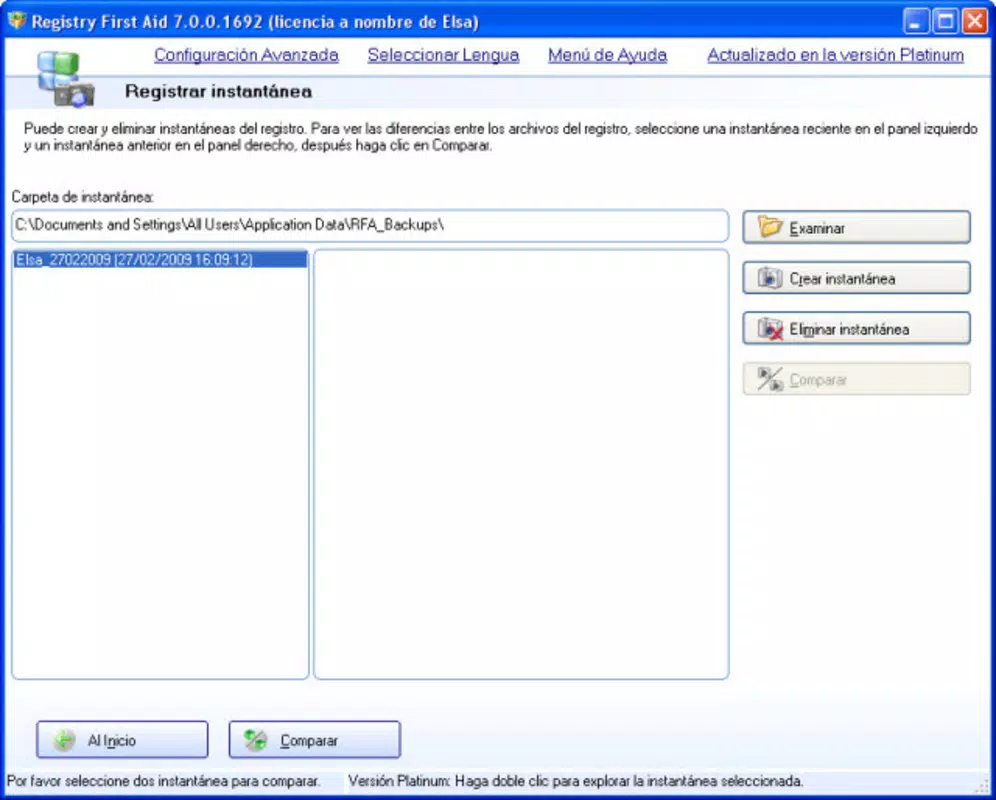 Registry First Aid