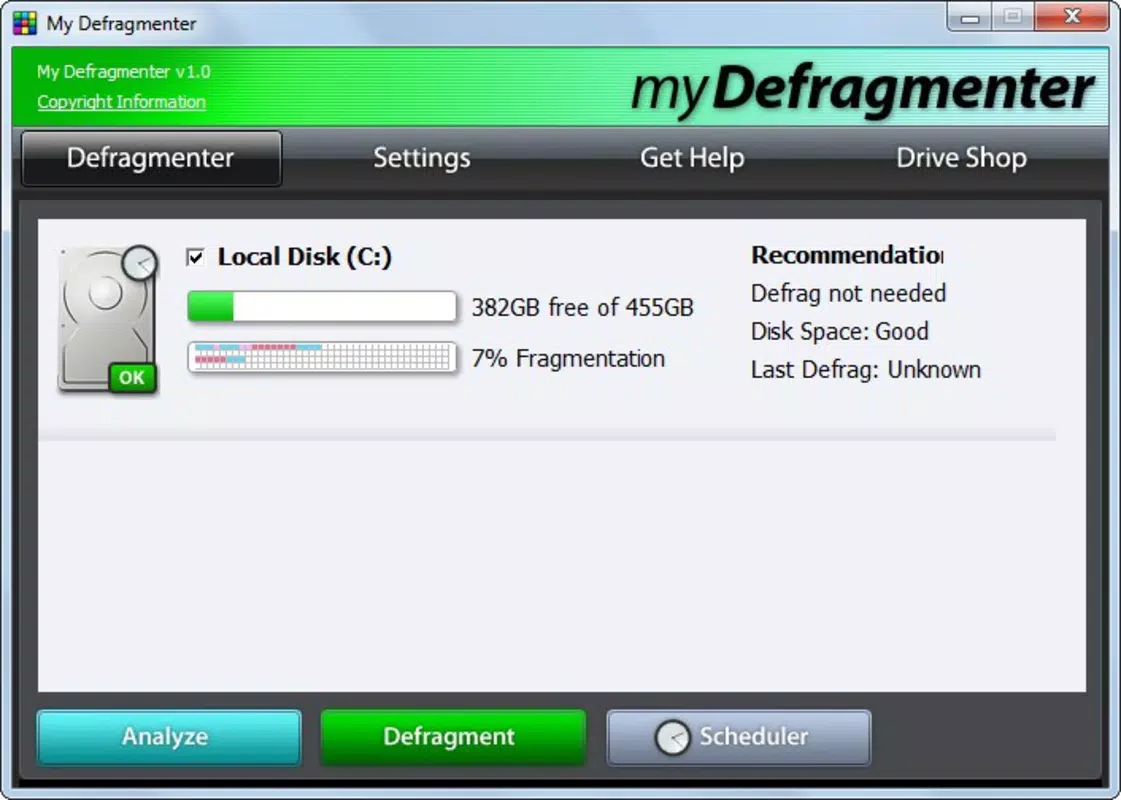 myDeframenter
