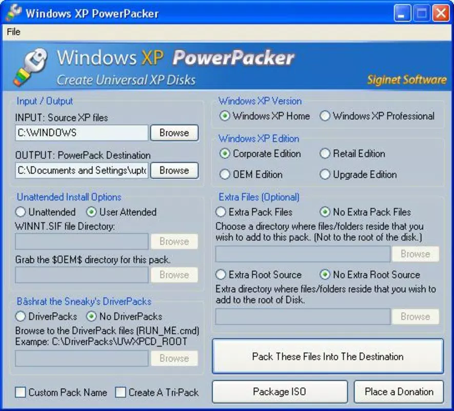 Windows Power Packer