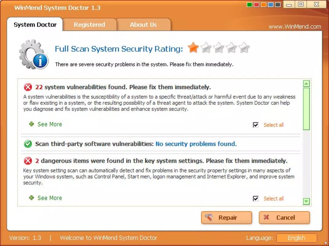WinMend System Doctor