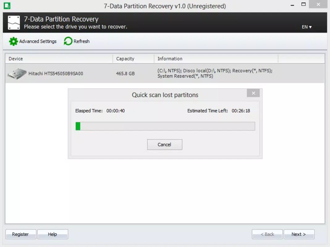 7-Data Disk Partition Recovery