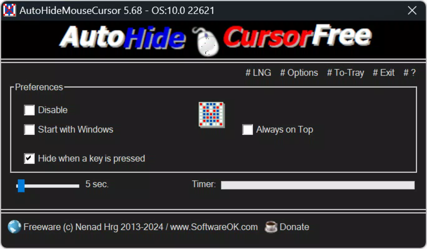Main image for AutoHideMouseCursor application