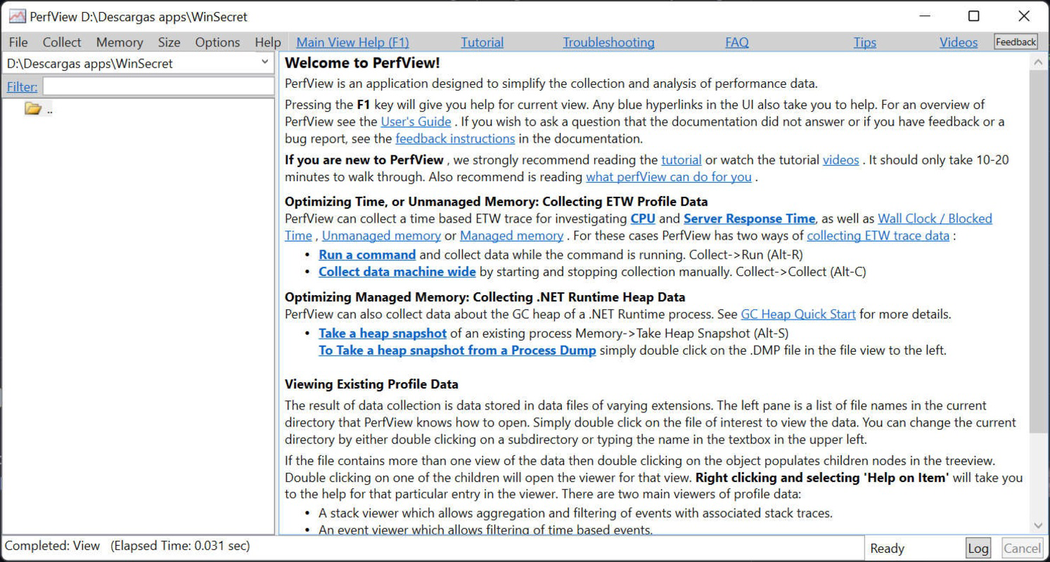PerfView for PC Windows 3.1.26 Download