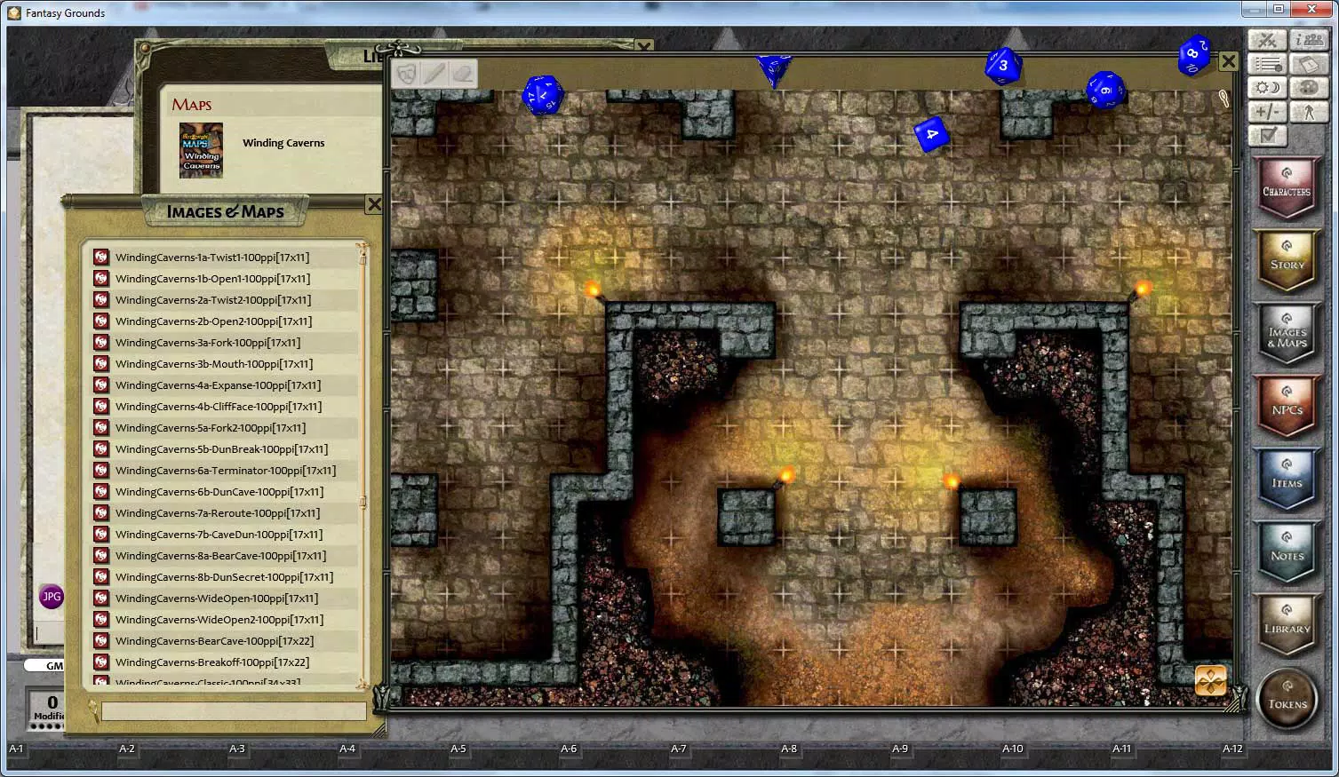 Fantasy Grounds - Maps: Winding Caverns