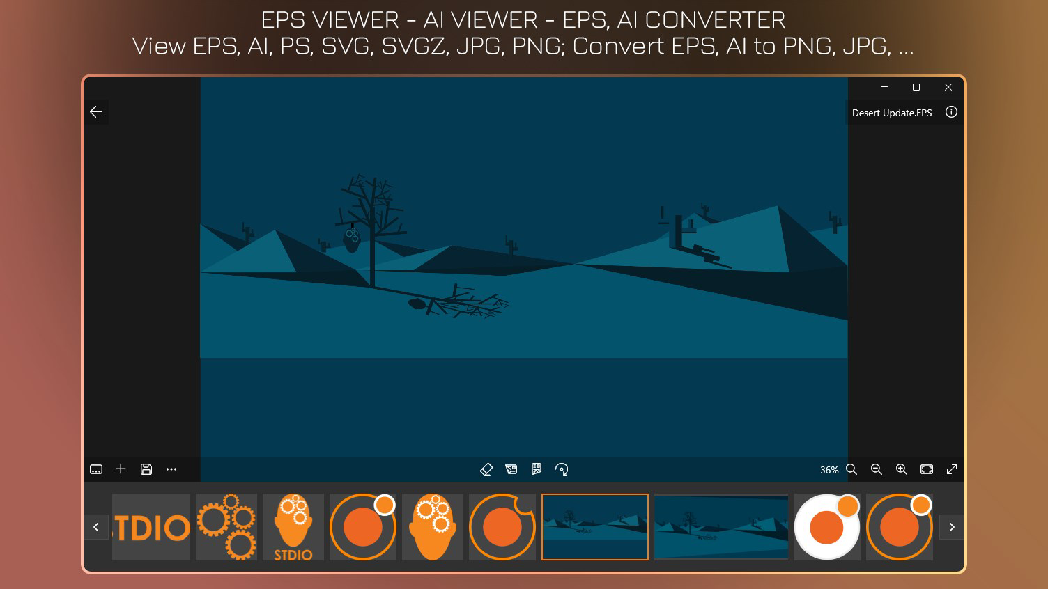 EPS Viewer+ - EPS to PNG for PC Windows Download