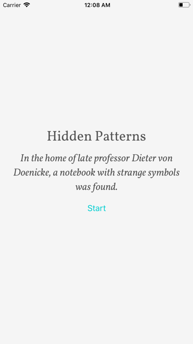 Hidden Patterns poster