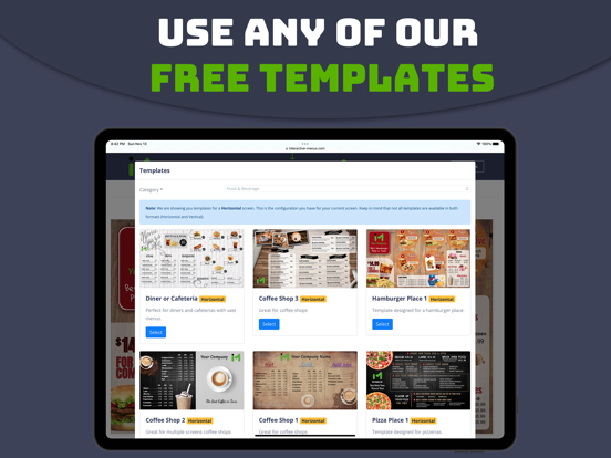 Interactive Menus poster