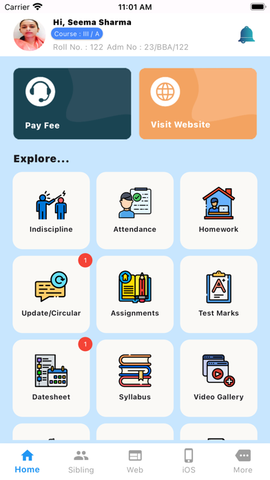 Student's Application poster