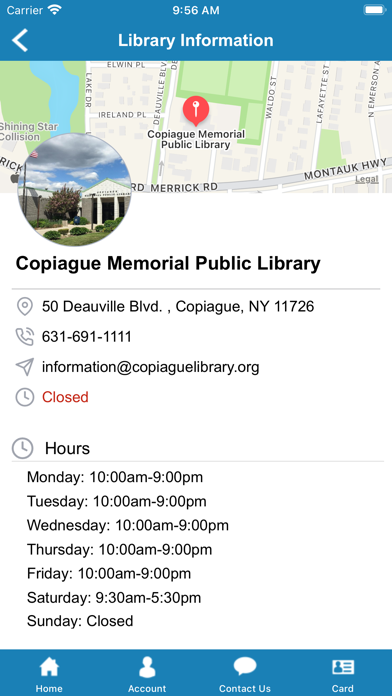 Copiague Library poster