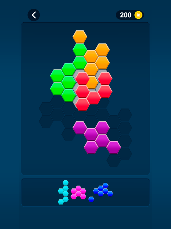 Hex Fill Block poster