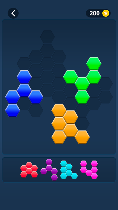 Hex Fill Block poster