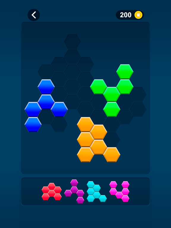 Hex Fill Block poster