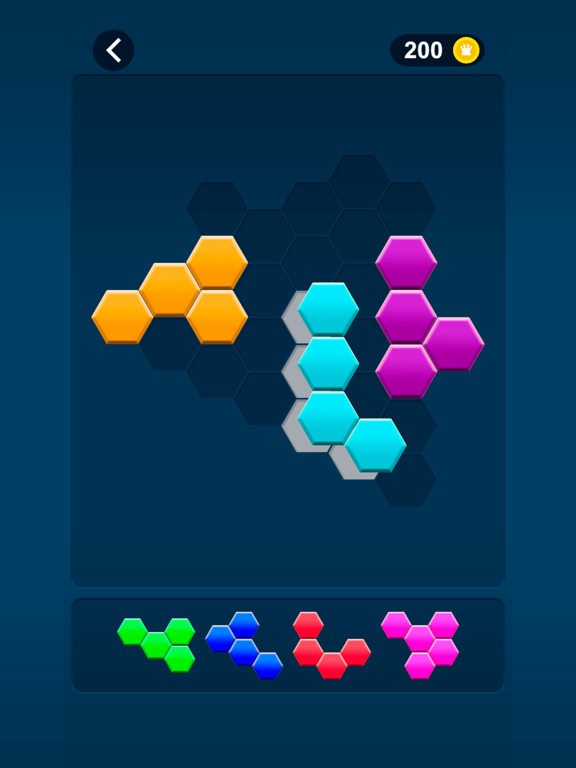 Hex Fill Block poster