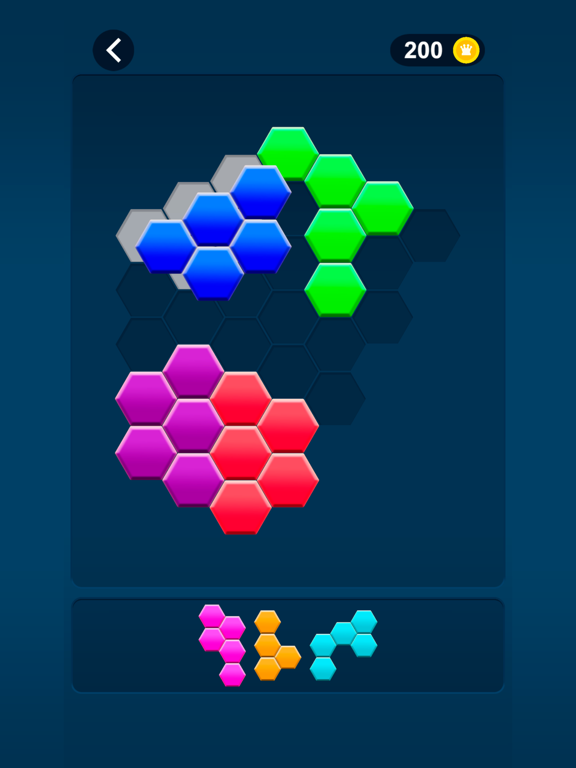 Hex Fill Block poster