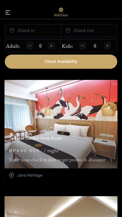 Java Heritage Hotel Mobile 海報