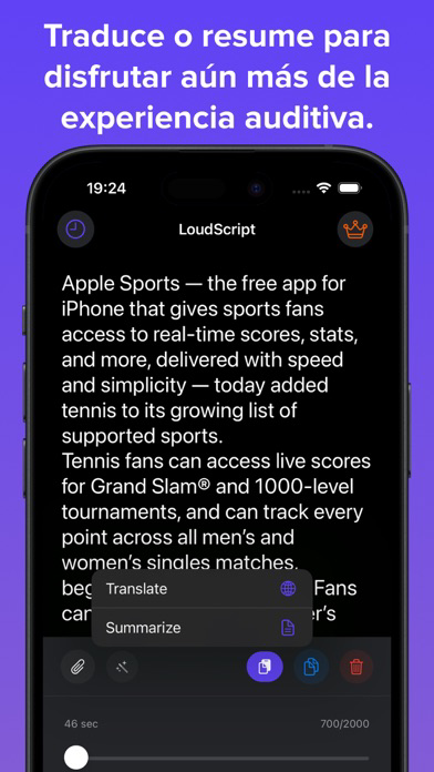 Lector de texto - LoudScript الملصق