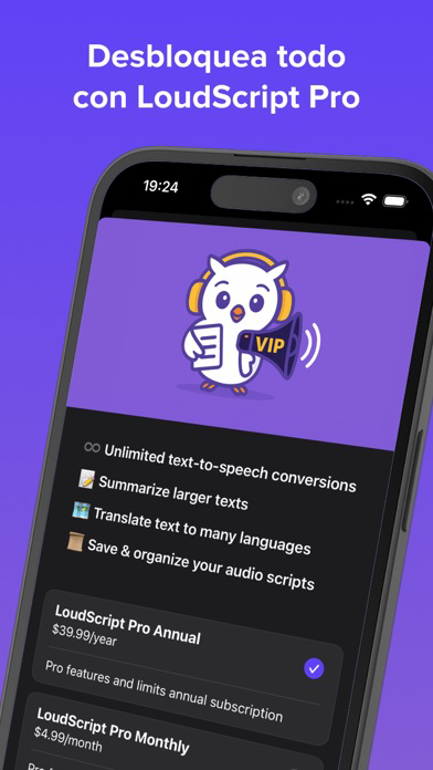 Lector de texto - LoudScript الملصق