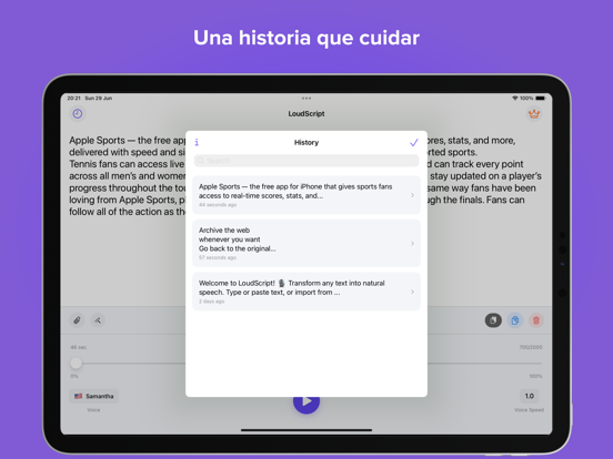 Lector de texto - LoudScript الملصق