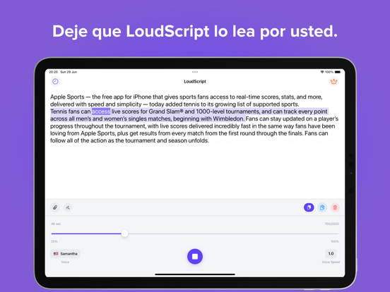 Lector de texto - LoudScript الملصق