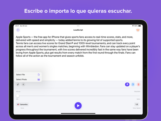 Lector de texto - LoudScript الملصق
