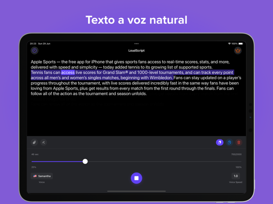 Lector de texto - LoudScript الملصق