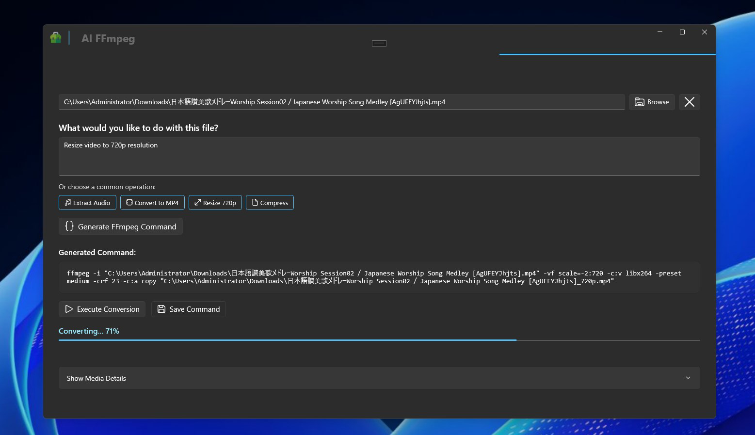 AI FFmpeg for PC Windows Download