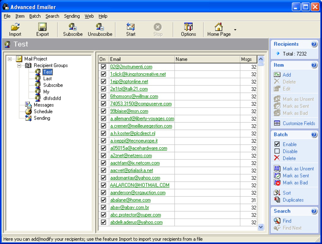 Auto Emailer Advanced Emailer for PC Windows 6.9 Download