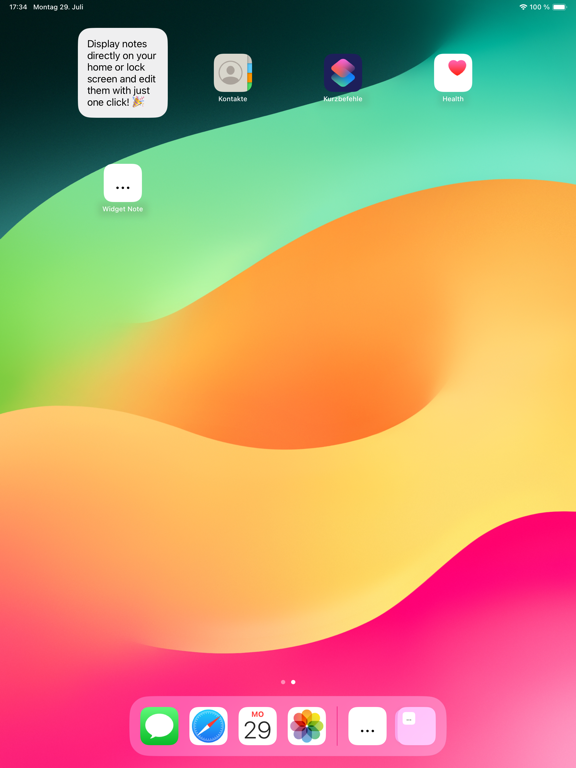 Simple Widget Note poster