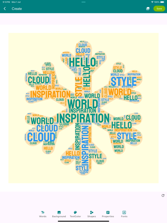 WordCloud AI poster