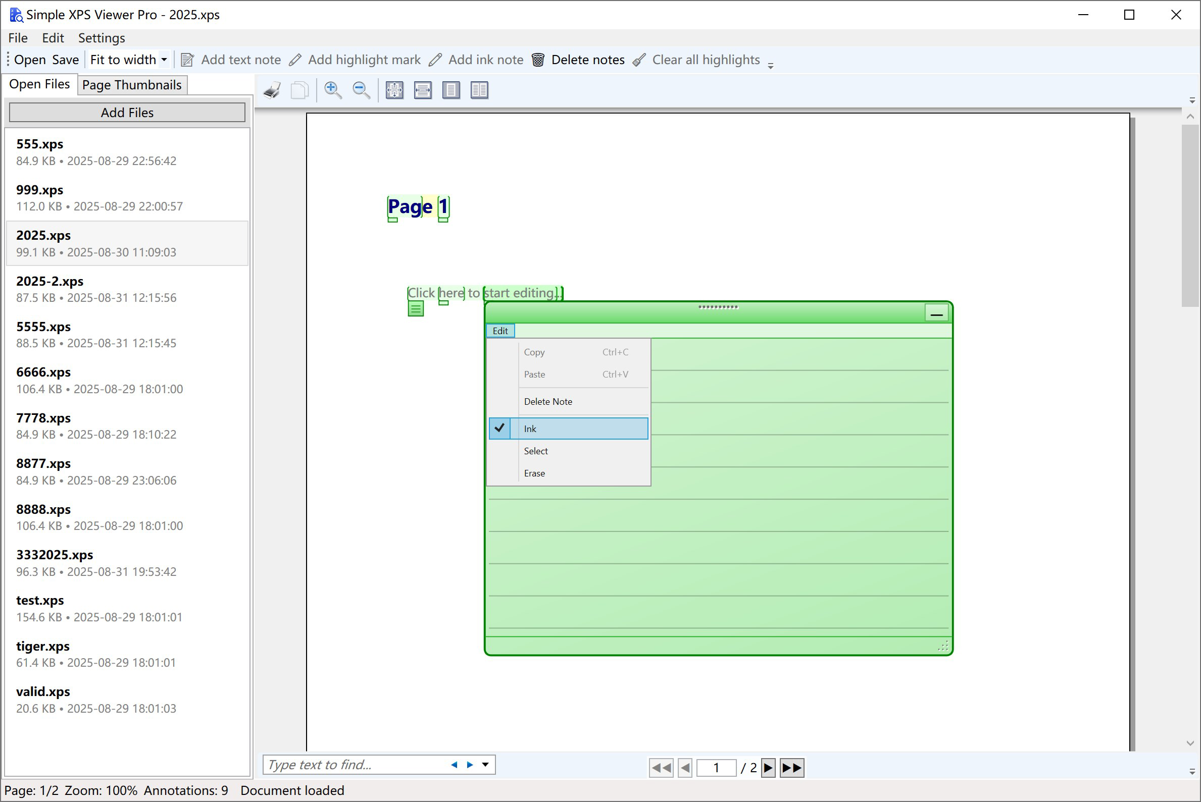 Simple XPS Viewer Pro-XPS Edit & Convert for PC Windows Download