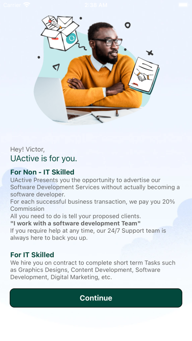 UActive Freelancing poster