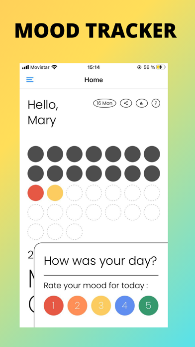Mood Tracker + App poster