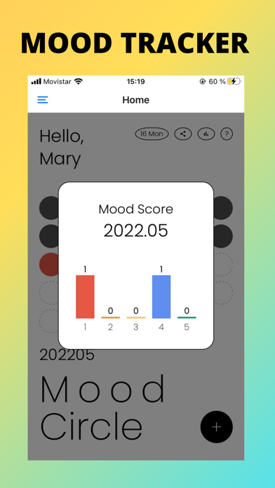Mood Tracker + App poster