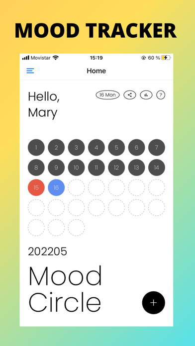 Mood Tracker + App poster