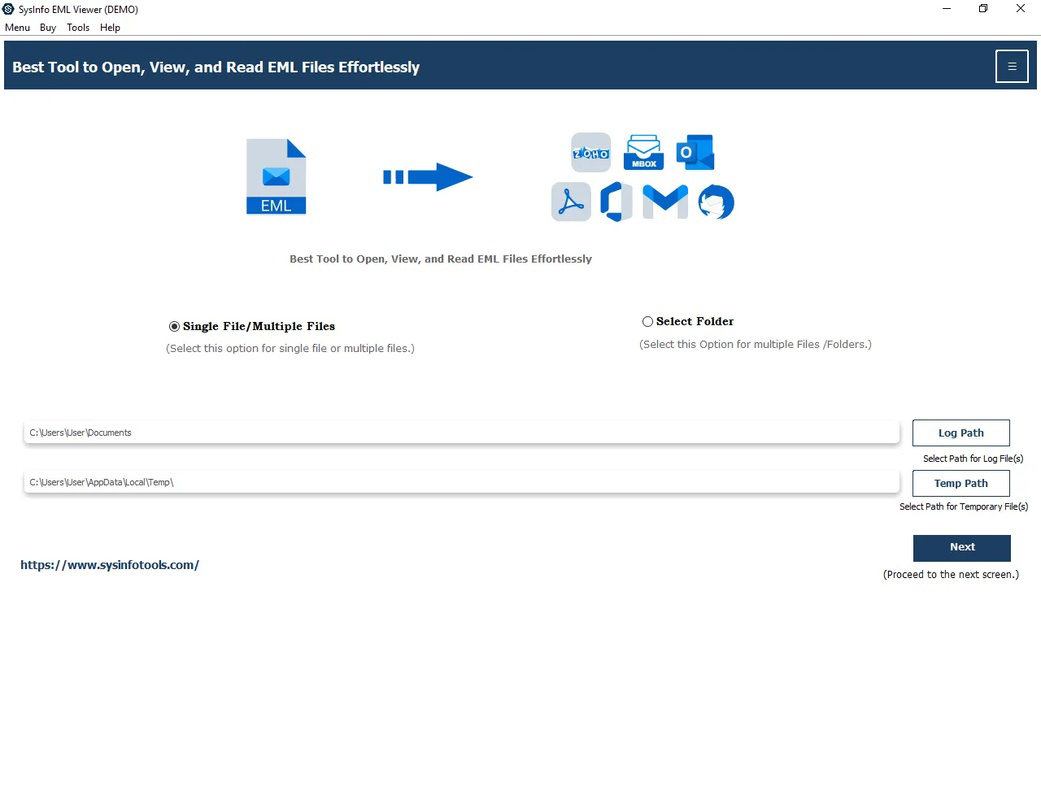 Elm File Type SysInfo EML File Viewer for PC Windows 25.11 Download