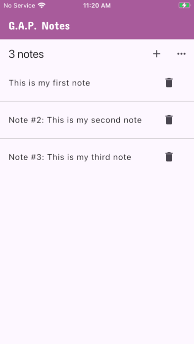 G.A.P. Notes poster