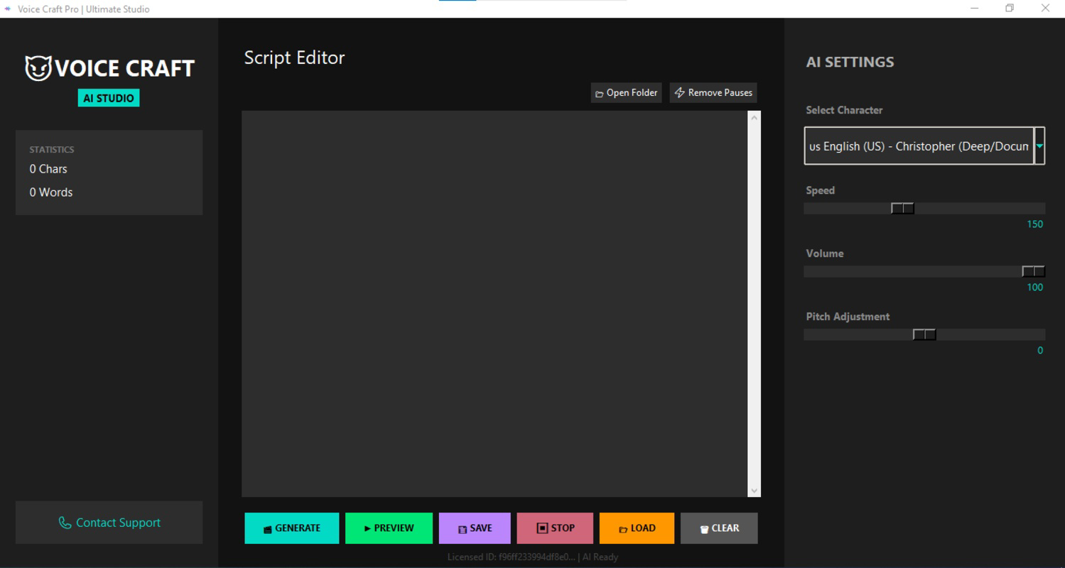 Download Voice Craft Latest 1.0.7 for Windows PC