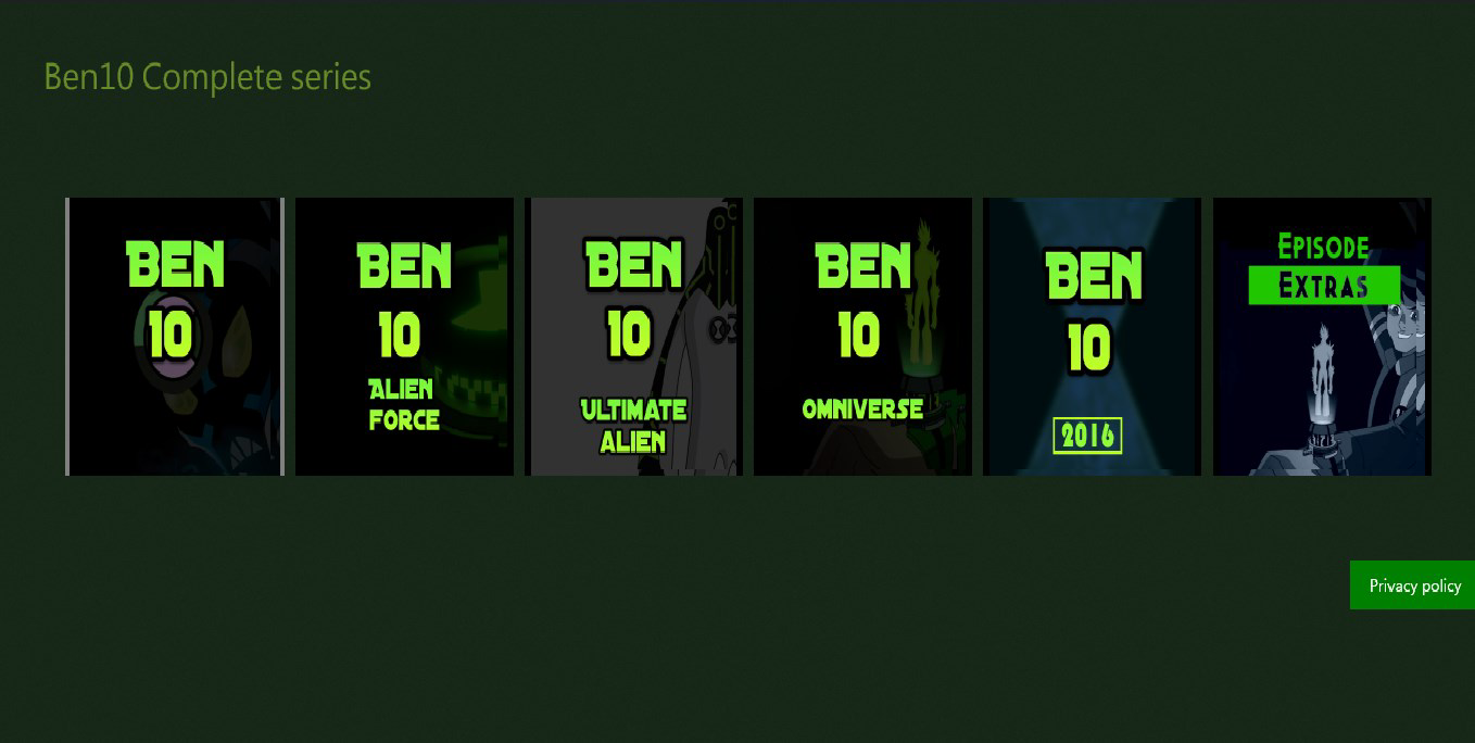 Ben10 Complete series for PC Windows Download
